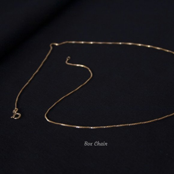 18K Gold Plated Chain Necklace, Twisted Rope Chain, Herringbone Necklace, Snake - Picture 6 of 15